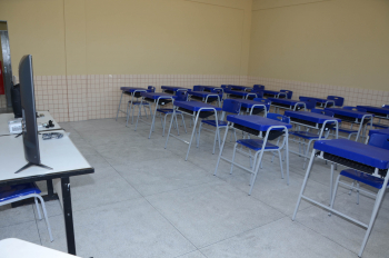 Foto: Escola Profª Isaura Baía, em Mocajuba, é a 72ª reconstruída pelo Governo do Pará | Fotógrafo: Rai Pontes